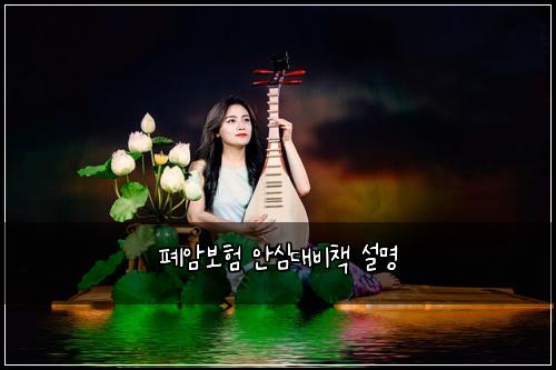 폐암보험 안심대비책  설명