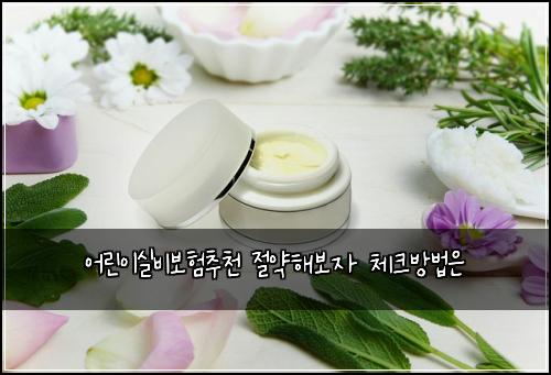 어린이실비보험추천 절약해보자 체크방법은