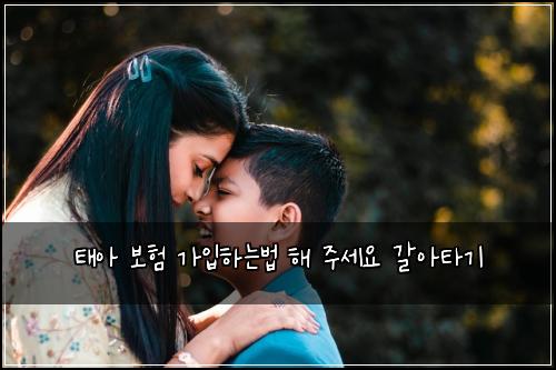 태아 보험 가입하는법  해 주세요 갈아타기