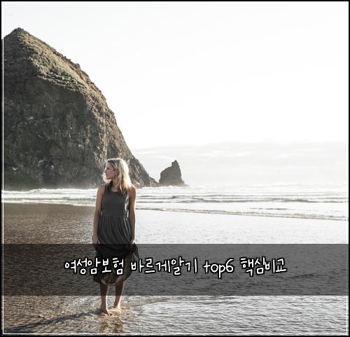 여성암보험 바르게알기  top6 핵심비교