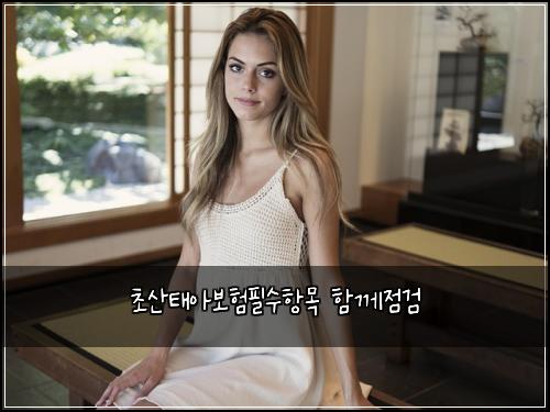 초산태아보험필수항목 함께점검