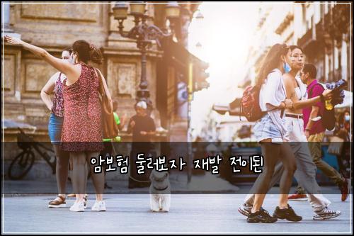 암보험 둘러보자  재발 전이된
