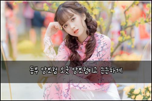 동부 암보험 오굿 암보험비교 든든하게