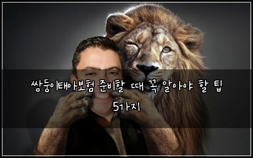 쌍둥이태아보험 준비할 때 꼭 알아야 할 팁 5가지