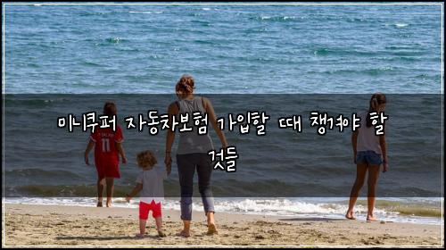 미니쿠퍼 자동차보험 가입할 때 챙겨야 할 것들