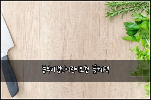 ๋๋ถ๋น๊ฐฑ์ ์ด๋ฆฐ์ด๋ณดํ ๊ฟํํ