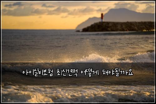 아이실비보험 최신견적  어떻게 해야될까요