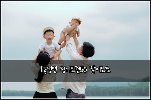 lig생명 정기보험50 같이보죠