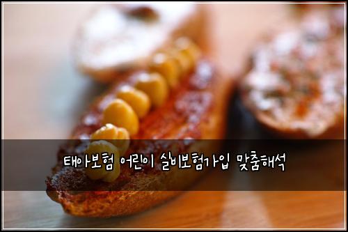 태아보험 어린이 실비보험가입 맞춤해석