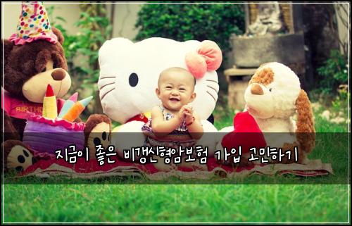 지금이 좋은 비갱신형암보험 가입 고민하기