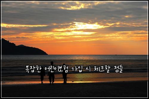 복잡한 어린이보험 가입 시 체크할 점들