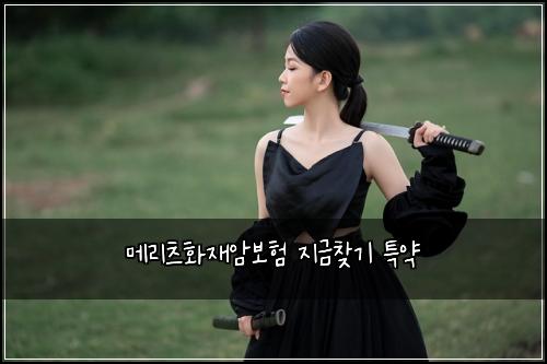 메리츠화재암보험 지금찾기  특약