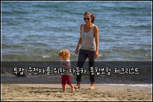 투잡 운전자를 위한 자동차 종합보험 체크리스트