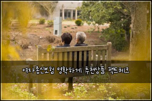 여자종신보험 명확하게  추천상품 팩트체크