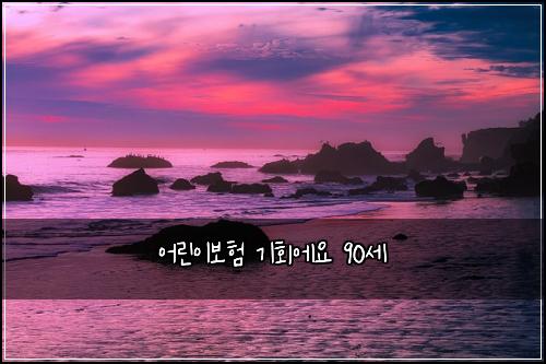 어린이보험 기회에요  90세