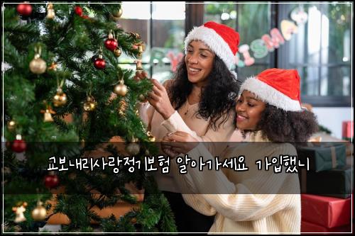 교보내리사랑정기보험 알아가세요  가입했니