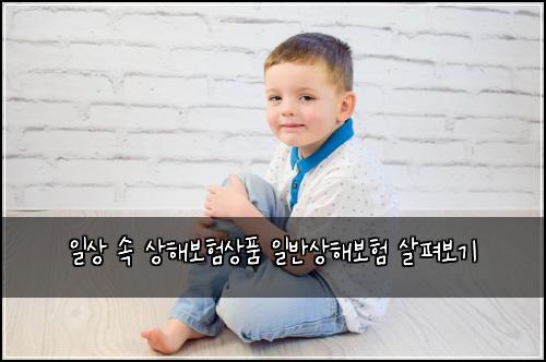 일상 속 상해보험상품 일반상해보험 살펴보기