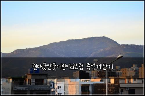 현대굿앤굿어린이ci보험 즉석계산기 