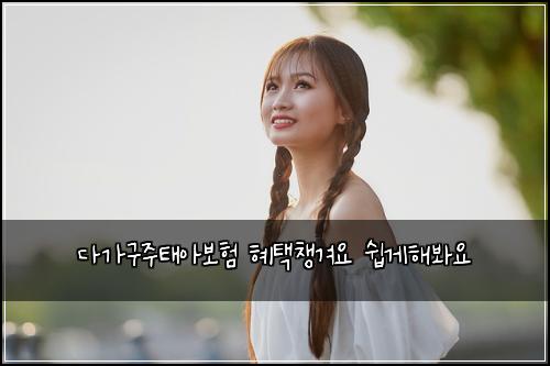 다가구주태아보험 혜택챙겨요  쉽게해봐요