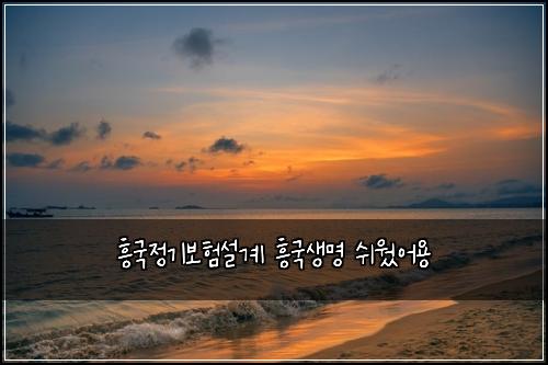 ํฅ๊ตญ์ ๊ธฐ๋ณดํ์ค๊ณ ํฅ๊ตญ์๋ช
์ฌ์ ์ด์ฉ
