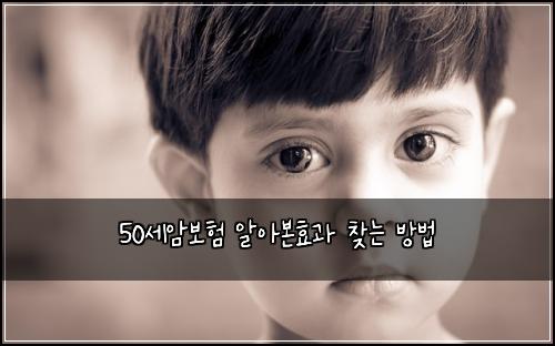50세암보험 알아본효과  찾는 방법