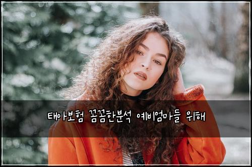 태아보험 꼼꼼한분석  예비엄마들 위해
