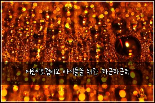 어린이보험비교 아이들을 위한 차근차근히
