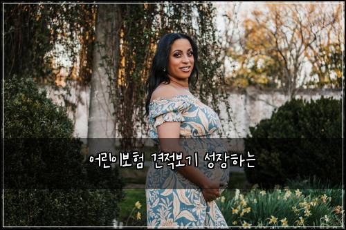 어린이보험 견적보기  성장하는