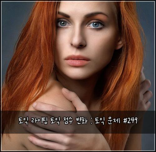 토익 라이팅 토익 점수 변화 : 토익 문제 #249