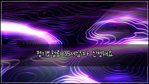 정기보험료 35세남자 신청해요