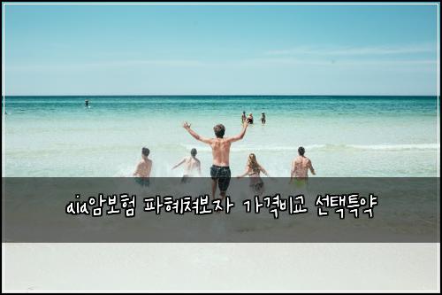 aia암보험 파혜쳐보자  가격비교 선택특약