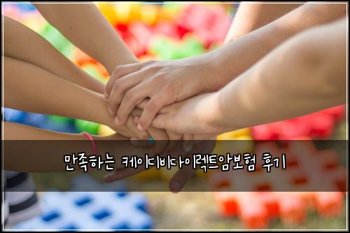 만족하는 케이디비다이렉트암보험 후기
