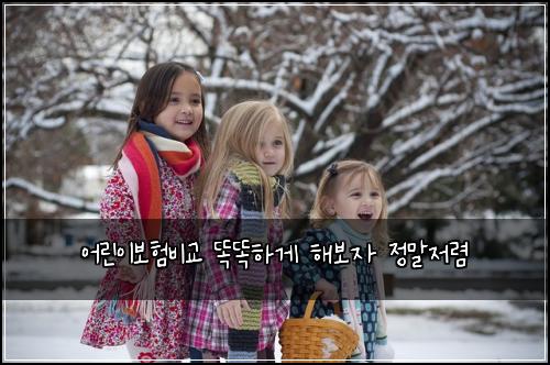 어린이보험비교 똑똑하게 해보자 정말저렴
