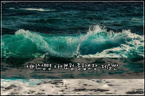 에이스생명 아이보험 종합보장  제일싼