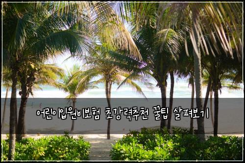 어린이입원비보험 초강력추천  꿀팁 살펴보기