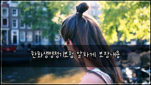 한화생명정기보험 알차게  보장내용