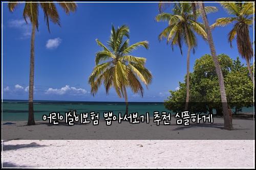 어린이실비보험 뽑아서보기  추천 심플하게