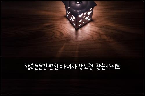 행복든든맘편한자녀사랑보험 찾는사이트 