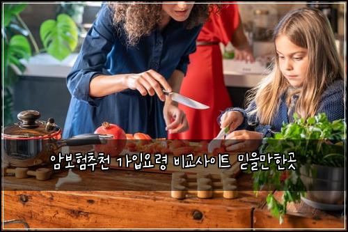 암보험추천 가입요령 비교사이트 믿을만한곳