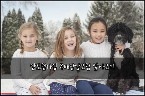 암보험가입 무배당암보험 알아보기