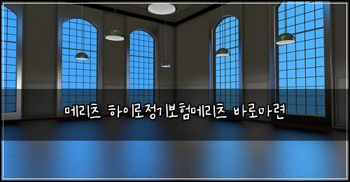 메리츠 하이로정기보험메리츠 바로마련