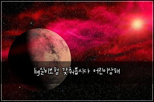 lig실비보험 갖춰봅시다  어린이상해