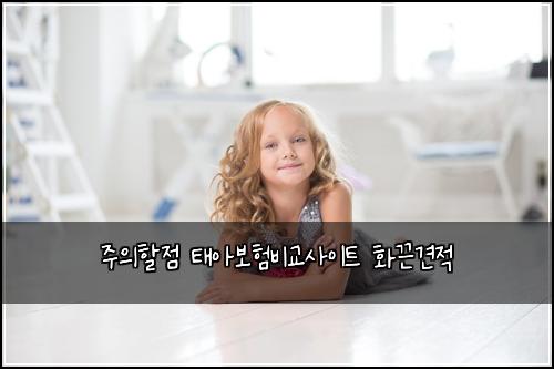 주의할점 태아보험비교사이트 화끈견적