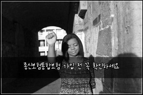 종신보험통합보험 가입 전 꼭 확인하세요