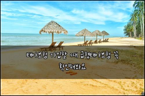태아보험 가입할 때 급형태아보험 꼭 확인해봐요