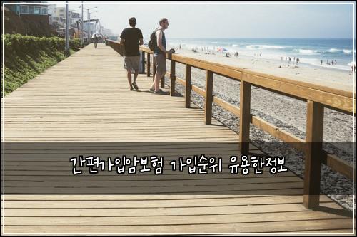 간편가입암보험 가입순위  유용한정보