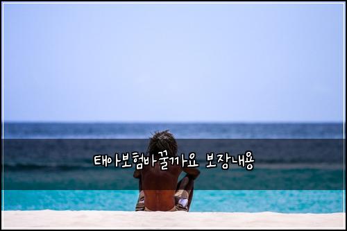 태아보험바꿀까요 보장내용