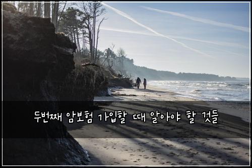 두번째 암보험 가입할 때 알아야 할 것들