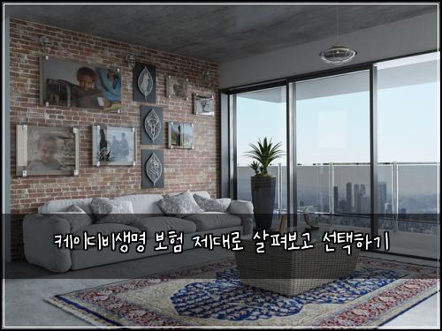 케이디비생명 보험 제대로 살펴보고 선택하기