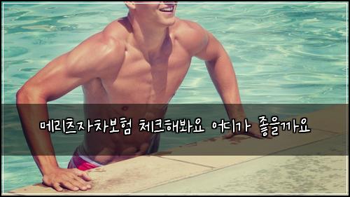 메리츠자차보험 체크해봐요  어디가 좋을까요